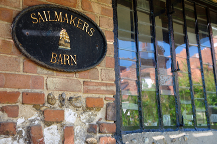 house sign on the Sailmakers Barn, Wells-next-the-Sea