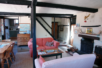 lounge of Sailmakers Barn, Wells-next-the-Sea