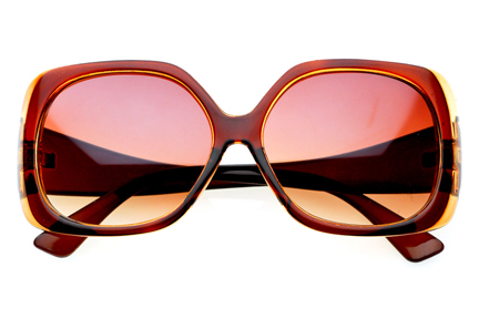 Vintage-inspired 'Adore' oversized designer sunglasses available from 80's Purple