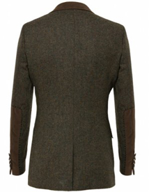 back of a handmade Holland Esquire Donegal panel jacket