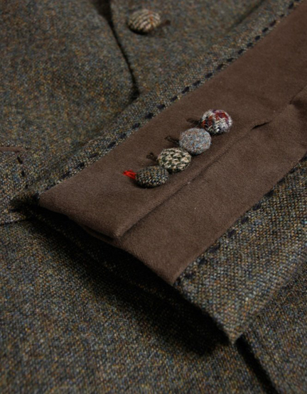 cuff detail from a handmade Holland Esquire Donegal panel jacket