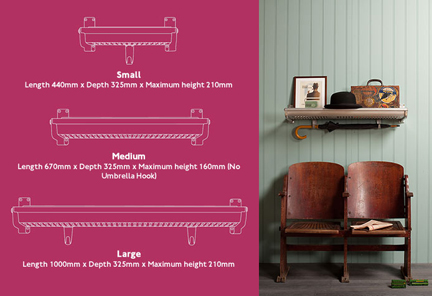 vintage luggage racks for sale by London Transport Museum