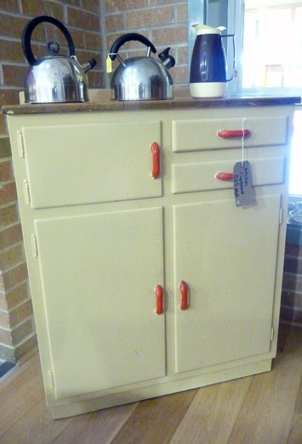 Charity Vintage Vintage 50s Kitchen Cupboard With Warming Drawer